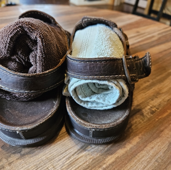 Vintage Dr Martens Air-Wair Brown Leather Heavy Duty Sandals Buckle US Size 12